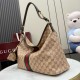 Replica Borse tote grande Gucci Giglio A008NS tela GG marrone Imitazioni Replica perfette Borse tote grande Gucci Giglio A008NS tela GG marrone
