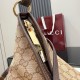 Replica Borse tote grande Gucci Giglio A008NS tela GG marrone Imitazioni Replica perfette Borse tote grande Gucci Giglio A008NS tela GG marrone