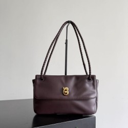 Replica Perfette Borsa a tracolla piccola BV Bottega Veneta Madison Borgogna