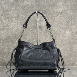 Replica Borsa a secchiello Balenciaga Le City nera Imitazioni Replica perfette Borsa a secchiello Balenciaga Le City nera