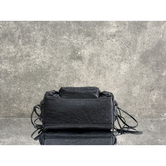 Replica Borsa a secchiello Balenciaga Le City nera Imitazioni Replica perfette Borsa a secchiello Balenciaga Le City nera