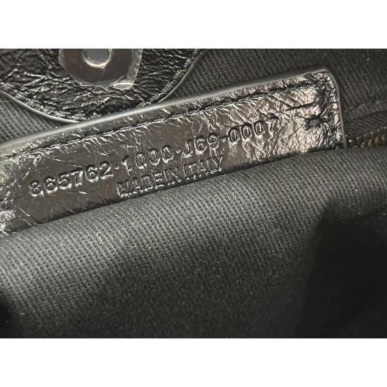 Replica Borsa a secchiello Balenciaga Le City nera Imitazioni Replica perfette Borsa a secchiello Balenciaga Le City nera