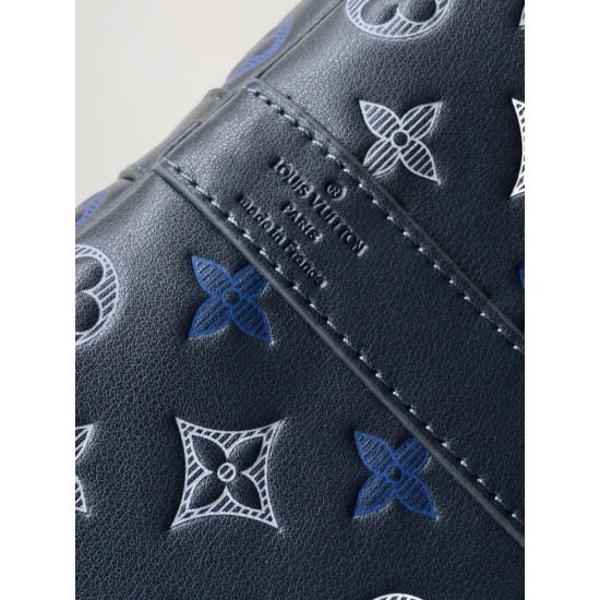 Replica 163c01 LV Keepall Bandoulière 50 Borsa da viaggio M28836 Blu Imitazioni Replica perfette 163c01 LV Keepall Bandoulière 50 Borsa da viaggio M28836 Blu