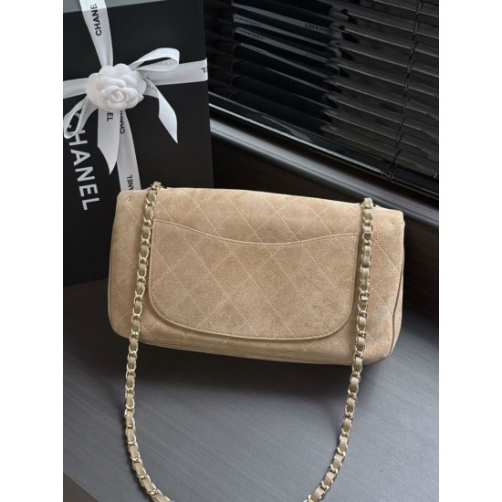 Replica Borsa Chanel Flap Maxi scamosciata con catena AS6281 albicocca Imitazioni Replica perfette Borsa Chanel Flap Maxi scamosciata con catena AS6281 albicocca