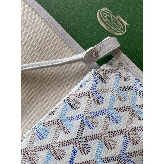 Replica perfette Portafoglio Goyard Plumet Tela Goyardine Bianco