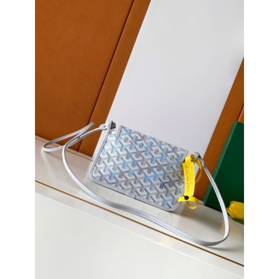 Replica perfette Portafoglio Goyard Plumet Tela Goyardine Bianco