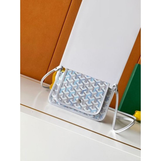 Replica perfette Portafoglio Goyard Plumet Tela Goyardine Bianco