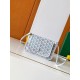 Replica perfette Portafoglio Goyard Plumet Tela Goyardine Bianco