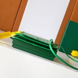 Replica Portafoglio Goyard Plumet Tela Goyardine verde Imitazioni Replica perfette Portafoglio Goyard Plumet Tela Goyardine verde