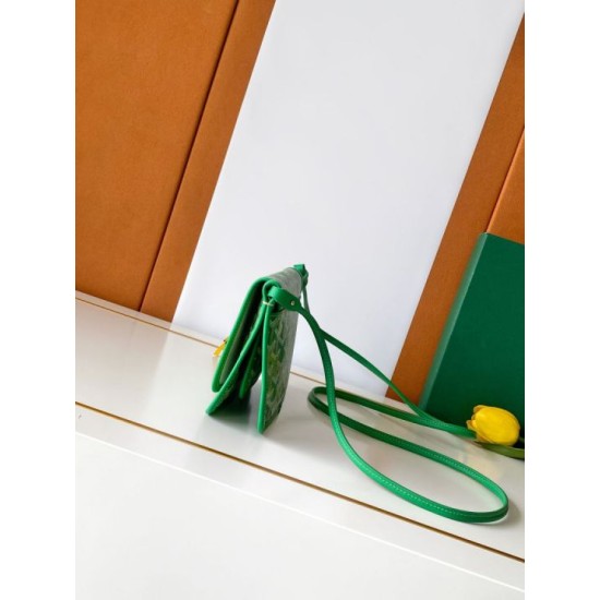 Replica Portafoglio Goyard Plumet Tela Goyardine verde Imitazioni Replica perfette Portafoglio Goyard Plumet Tela Goyardine verde