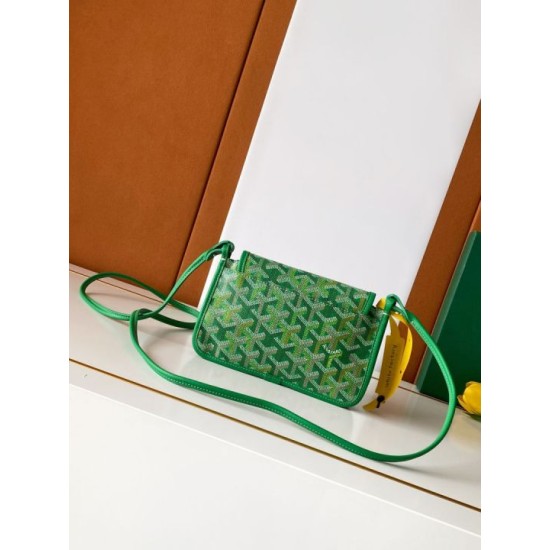 Replica Portafoglio Goyard Plumet Tela Goyardine verde Imitazioni Replica perfette Portafoglio Goyard Plumet Tela Goyardine verde