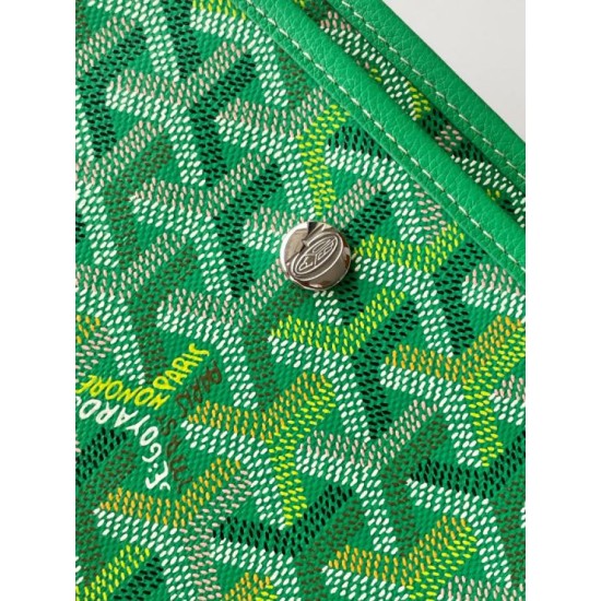 Replica Portafoglio Goyard Plumet Tela Goyardine verde Imitazioni Replica perfette Portafoglio Goyard Plumet Tela Goyardine verde