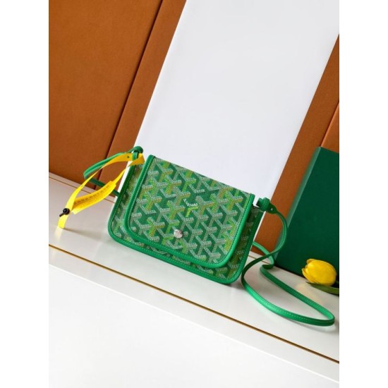 Replica Portafoglio Goyard Plumet Tela Goyardine verde Imitazioni Replica perfette Portafoglio Goyard Plumet Tela Goyardine verde