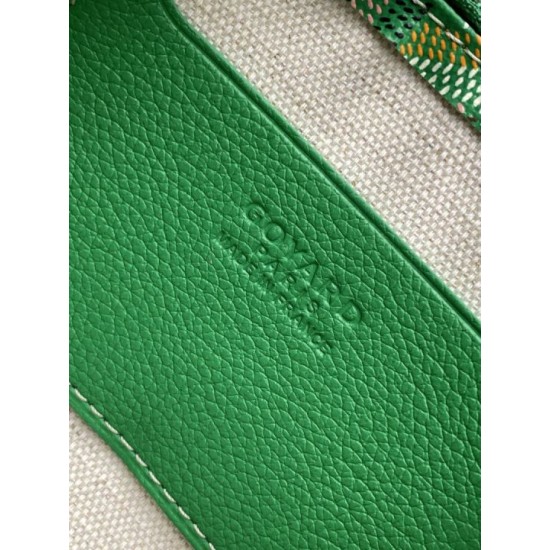 Replica Portafoglio Goyard Plumet Tela Goyardine verde Imitazioni Replica perfette Portafoglio Goyard Plumet Tela Goyardine verde