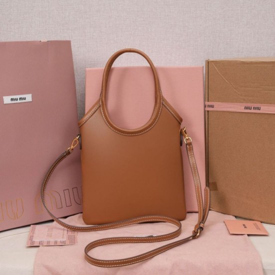 Replica Bora Pari tote Miu Miu Ivy 5BA281 marrone Imitazioni Replica perfette Bora Pari tote Miu Miu Ivy 5BA281 marrone