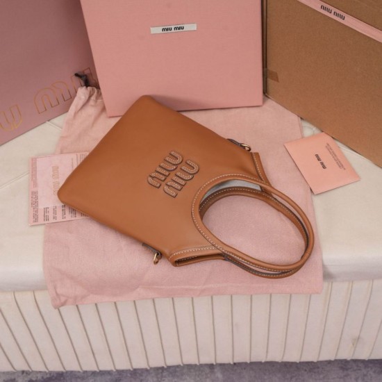 Replica Bora Pari tote Miu Miu Ivy 5BA281 marrone Imitazioni Replica perfette Bora Pari tote Miu Miu Ivy 5BA281 marrone