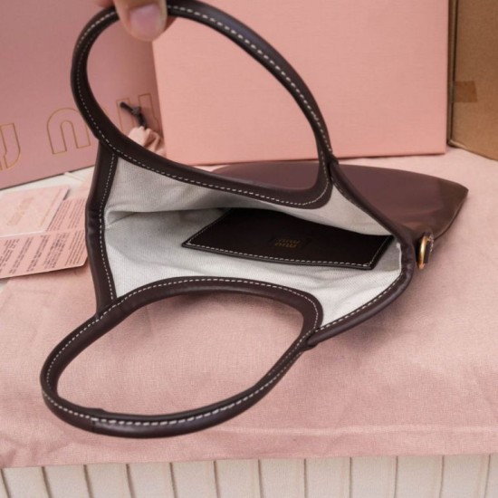 Replica Borse Firmate tote Miu Miu Ivy 5BA281 caffè Imitazioni Replica perfette Borse Firmate tote Miu Miu Ivy 5BA281 caffè