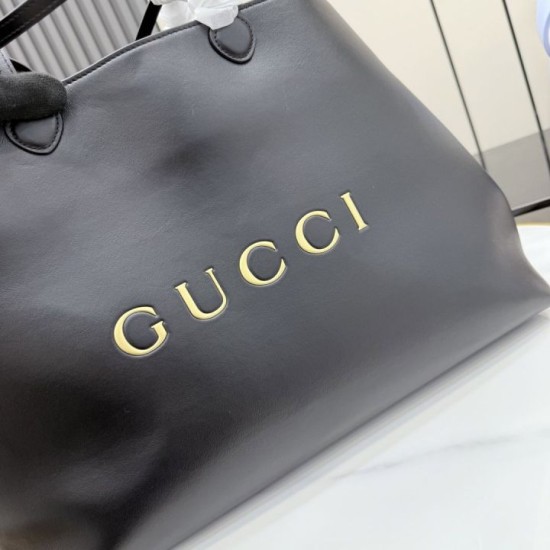 Replica Borsa tote grande Gucci NY A00B4R nera Imitazioni Replica perfette Borsa tote grande Gucci NY A00B4R nera