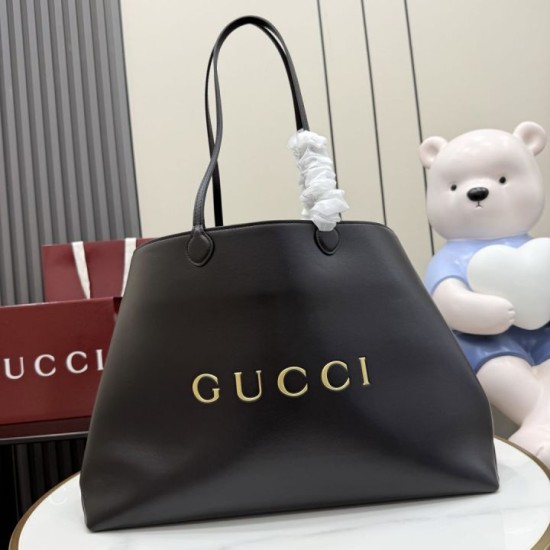 Replica Borsa tote grande Gucci NY A00B4R nera Imitazioni Replica perfette Borsa tote grande Gucci NY A00B4R nera