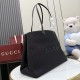 Replica Borsa tote grande Gucci NY A00B4R tela GG nera Imitazioni Replica perfette Borsa tote grande Gucci NY A00B4R tela GG nera