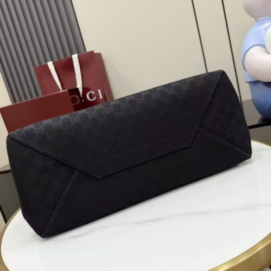 Replica Borsa tote grande Gucci NY A00B4R tela GG nera Imitazioni Replica perfette Borsa tote grande Gucci NY A00B4R tela GG nera