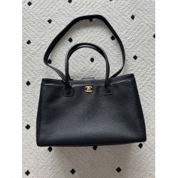 Borsa Pari tote Chanel Cerf Executive nera