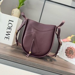 Borsa Loewe Hammock Slice Borgogna