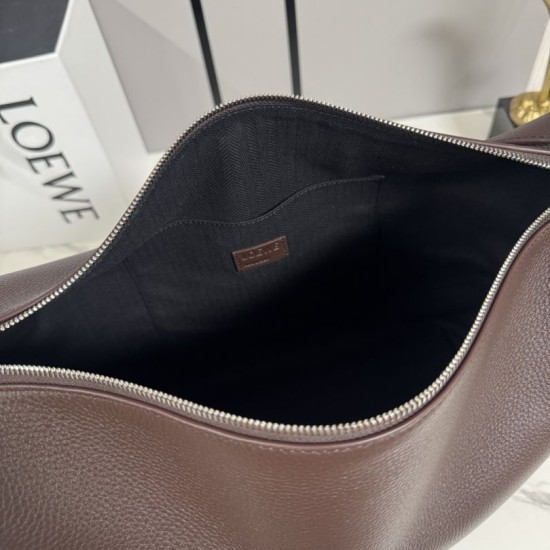Replica Borsa a tracolla grande Loewe Loop marrone Imitazioni Replica perfette Borsa a tracolla grande Loewe Loop marrone