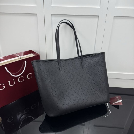 Replica Borse tote grande Gucci Tribeca nero (GG Denim) Imitazioni Replica perfette Borse tote grande Gucci Tribeca nero (GG Denim)
