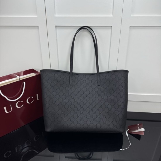Replica Borse tote grande Gucci Tribeca nero (GG Denim) Imitazioni Replica perfette Borse tote grande Gucci Tribeca nero (GG Denim)