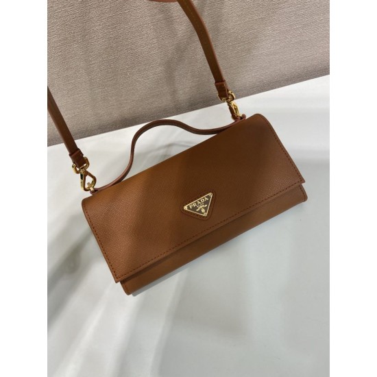 Replica Mini borsa Prada 1MT042 Marrone Imitazioni Replica perfette Mini borsa Prada 1MT042 Marrone