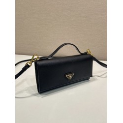 Mini borsa a tracolla Prada 1MT042 Nero Mini borsa a tracolla Prada 1MT042 Nero