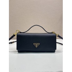 Mini borsa a tracolla Prada 1MT042 Nero