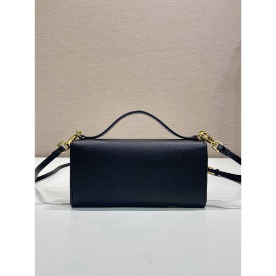 Replica Mini borsa a tracolla Prada 1MT042 Nero Imitazioni Replica perfette Mini borsa a tracolla Prada 1MT042 Nero