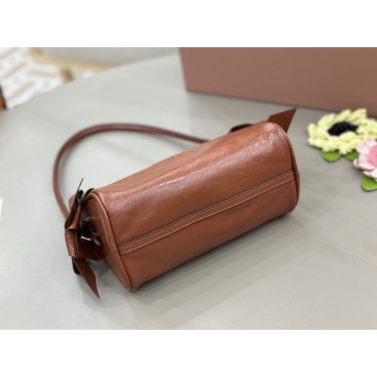 Replica Perfetta a tracolla Hobo Miu Miu Ribbon 5NE029 Marrone Imitazioni Replica perfette Perfetta a tracolla Hobo Miu Miu Ribbon 5NE029 Marrone