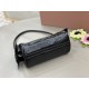 Replica Borsa a tracolla Hobo Miu Miu Ribbon 5NE029 Nero Imitazioni Replica perfette Borsa a tracolla Hobo Miu Miu Ribbon 5NE029 Nero