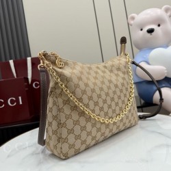 Replica Borsa a tracolla piccola Gucci A006OA Lady Lunetta GG Marrone Imitazioni Replica perfette Borsa a tracolla piccola Gucci A006OA Lady Lunetta GG Marrone