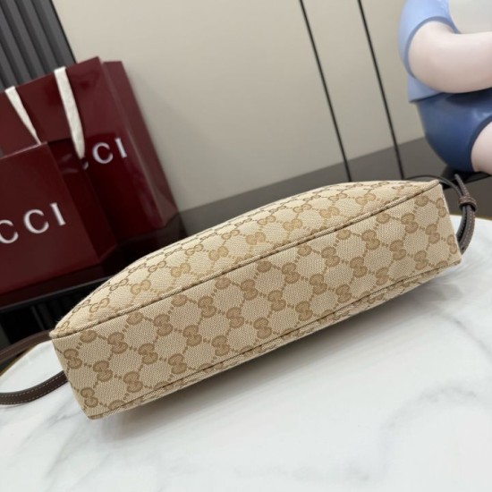 Replica Borsa a tracolla piccola Gucci A006OA Lady Lunetta GG Marrone Imitazioni Replica perfette Borsa a tracolla piccola Gucci A006OA Lady Lunetta GG Marrone