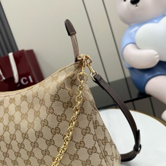 Replica Borsa a tracolla piccola Gucci A006OA Lady Lunetta GG Marrone Imitazioni Replica perfette Borsa a tracolla piccola Gucci A006OA Lady Lunetta GG Marrone