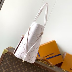 Replica Borsa tote Louis Vuitton Neverfull MM beige Imitazioni Replica perfette Borsa tote Louis Vuitton Neverfull MM beige