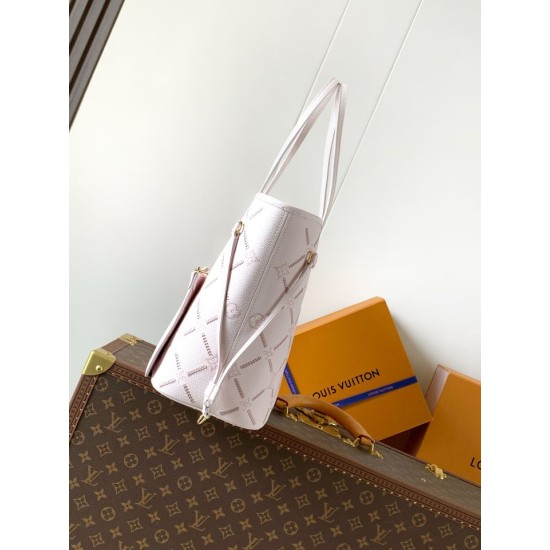 Replica Borsa tote Louis Vuitton Neverfull MM beige Imitazioni Replica perfette Borsa tote Louis Vuitton Neverfull MM beige
