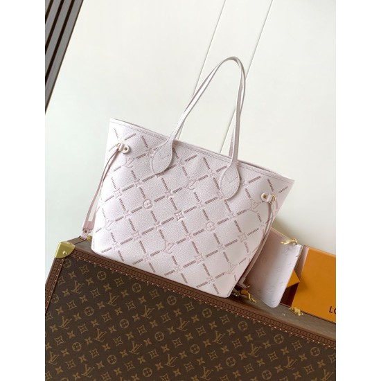 Replica Borsa tote Louis Vuitton Neverfull MM beige Imitazioni Replica perfette Borsa tote Louis Vuitton Neverfull MM beige