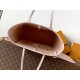 Replica Borsa tote Louis Vuitton Neverfull MM beige Imitazioni Replica perfette Borsa tote Louis Vuitton Neverfull MM beige