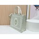 Replica di alta qualità Borsa a mano Dior Book Tote Médaillon con ricamo a trifoglio verde chiaro Replica Perfetta Borsa a mano Dior Book Tote Médaillon con ricamo a trifoglio verde chiaro