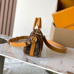 Replica di alta qualità Borsa a mano Nano Keepall con chip LV MB163c N2A427 Replica Perfetta Borsa a mano Nano Keepall con chip LV MB163c N2A427