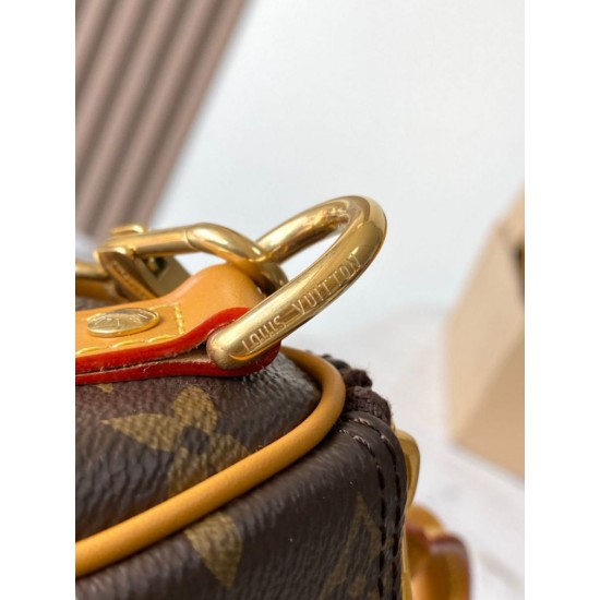 Replica di alta qualità Borsa a mano Nano Keepall con chip LV MB163c N2A427 Replica Perfetta Borsa a mano Nano Keepall con chip LV MB163c N2A427