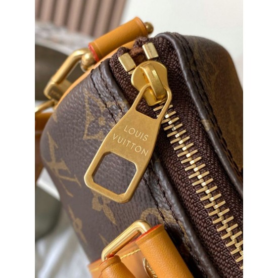 Replica di alta qualità Borsa a mano Nano Keepall con chip LV MB163c N2A427 Replica Perfetta Borsa a mano Nano Keepall con chip LV MB163c N2A427
