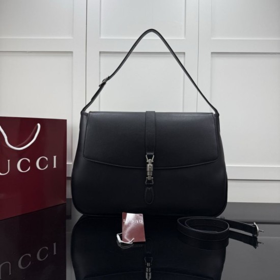 Borsa a tracolla Gucci Jackie Soft Flap A005ZI nera Borsa a tracolla Gucci Jackie Soft Flap A005ZI nera