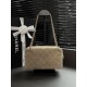 Borsa a tracolla orizzontale Chanel 26A AS6443 Albicocca scamosciata Borsa a tracolla orizzontale Chanel 26A AS6443 Albicocca scamosciata
