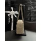 Borsa a tracolla orizzontale Chanel 26A AS6443 Albicocca scamosciata Borsa a tracolla orizzontale Chanel 26A AS6443 Albicocca scamosciata